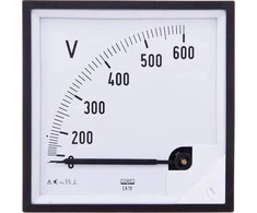 Lumel Analoginis voltmetras 96x96 N IP50 E616 600V darbinė padėtis C3 K=90 laipsnių be KJ sertifikato (EA19N E61600000000)
