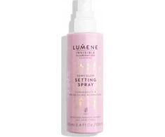 Lumene Invisible Illumination Dewy Glow Setting Purškiklis daugiafunkcinis makiažo purškiklis, 100 ml
