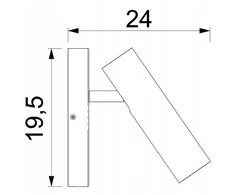 Luminex „Axion 4320“ sieninis šviestuvas, 1x8W GU10, juodas/auksinis