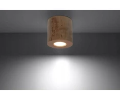 „Luminex Downlight 9747“ lubinis šviestuvas, lubinis taškinis šviestuvas, 1x15W, GU10, medinis