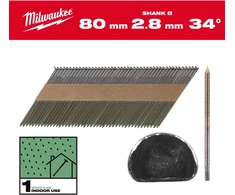 Lun Fix MILWAUKEE VINYS 34° ŽIEDINĖS APVALIA GALVUTE ŠVIESIOS 80mm /2200vnt. SKIRTOS M18FFN