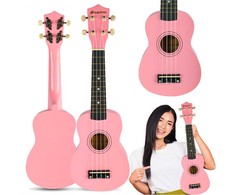 Luna Guitars SUPRIMO UK21 PK sopraninė ukulelė 21" rausva mediena