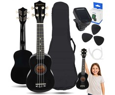 Luna Guitars SUPRIMO UK21 SET BK sopraninė ukulelė 21" juoda