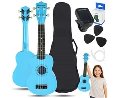 SUPRIMO UK21 SET LB - 21" soprano ukuleles, mėlynas