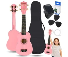 SUPRIMO UK21 SET PK - 21" soprano ukuleles, pink