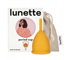 Lunette Menstruacinė taurelė „Period Cup“ oranžinė, 2 dydis