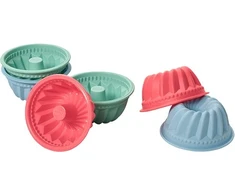 Lurch 83018, Turban cake mould, Silicone, -40 °C, 240 °C, Mėlyna, Žalias, Raudona, 30 mm (LU83018)