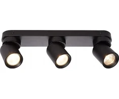 LVT lubinis šviestuvas LVT Timo 1738 juostinis lubinis šviestuvas 3x35W GU10 juodas