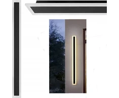 LVT sieninis šviestuvas LVT Durango 8013 lauko sieninis šviestuvas sodo sieninis šviestuvas IP65 1x38W LED 4500K 1900lm juoda/balta