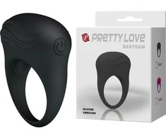 LyBaile Silikonowy Pierścień Erekcyjny na Penisa su Wibracją Pretty Love Bertram