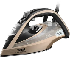 Tefal Ultimate Pure FV9852E0 iron Dry &amp; Garų lygintuvas Durilium AirGlide Autoclean soleplate 3200 W Juodas, Copper