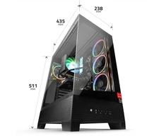 Stacionarus kompiuteris LYNX Challenger Ryzen 7 7800X3D 32GB 2TB SSD NVMe RX 9070XT 16G W11 Home
