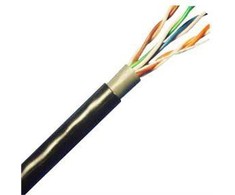 Planet Lynx CS montavimo kabelis, Cat5E, tvirtas, PVC, 305 m (LX-SLD-UTP5E-OUTDJ-BK)