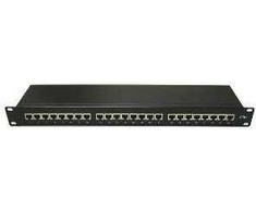 Lynx CS Komutacinė panelė 24 prievadų Cat5E, STP, blokas 110 (LX24S-C5E-BK)
