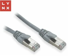 LYNX FTP jungiamasis kabelis Cat5e PVC, CCA, 3m, pilkas
