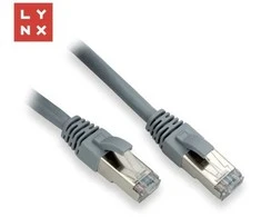 LYNX FTP jungiamasis kabelis Cat6, PVC, 5m, pilkas