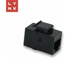 LYNX keystone spojka UTP Cat5e, 8P8C, juoda