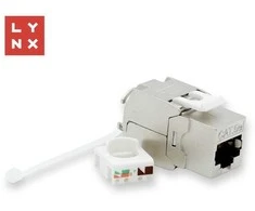LYNX keystone STP Cat5e, savisriegis, sidabrinis