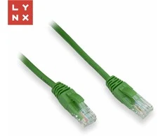 LYNX UTP jungiamasis kabelis Cat5e, PVC, CCA, 15m, žalias