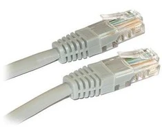 LYNX UTP jungiamasis kabelis Cat5e, PVC, CCA, 0,5 m, pilkas (pakuotėje 10 vnt.)