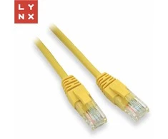 LYNX UTP jungiamasis kabelis Cat5e, PVC, CCA, 15m, geltonas