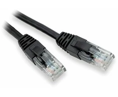 LYNX UTP jungiamasis kabelis Cat5e, PVC, CCA, 0,5 m, juodas (pakuotėje 10 vnt.)