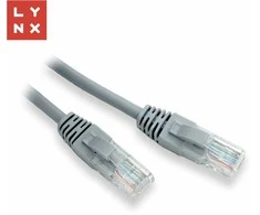 LYNX UTP jungiamasis kabelis Cat5e, PVC, CCA, 0,1 m, pilkas (pakuotėje 10 vnt.)
