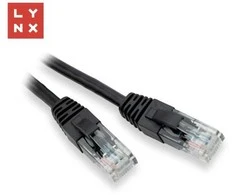 LYNX UTP jungiamasis kabelis Cat5e, PVC, CCA, 5m, juodas