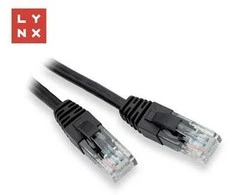LYNX UTP jungiamasis kabelis Cat5e, PVC, CCA, 15m, juodas