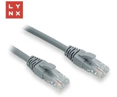 LYNX UTP jungiamasis kabelis Cat6, PVC, 2m, pilkas