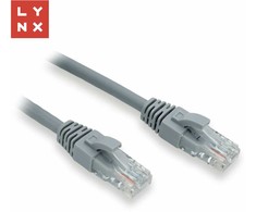 LYNX UTP jungiamasis kabelis Cat6, PVC, 3m, pilkas