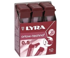 Fila Lyra Grafito įdėklai 2B 0,5 mm (12 vnt) (273675)