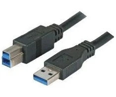 M-Cab USB kabelis Mcab USB-A - USB-B 3 m juoda (7300036)