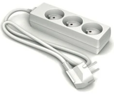 Karlik Elcan ilgintuvas su 3 lizdais / 5 m kabelio ilgis / 10A / 250V / IP20 / baltas