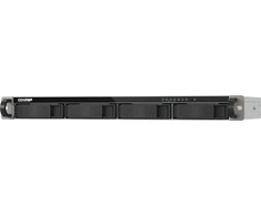 Serveris Macierz dyskowa Qnap TS-432XeU NAS Rack (1U) 4 GB DDR4 0 TB QTS Juodas, Pilka (TS-432XEU-4G)