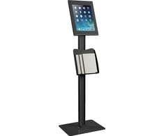 Stojak „Maclean“ grindų stovas planšetinio kompiuterio laikiklis su užraktu, juodas, „iPad Pro“ (3 kartos), 12,9 colio, MC-867 B