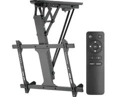 MACLEAN MC-880 Elektrinis lubų televizoriaus laikiklis nuožulnioms sienoms 32-70 colių 35kg max nuotolinio valdymo pultas max VESA 600x411