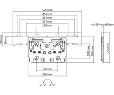 Laikiklis Samsung Montavimo sienelė televizoriui Maclean MC-837 (Siena, maks. 50kg)