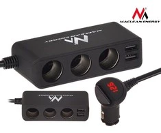 MACLEAN MCE117 Maclean MCE117 MultiPort automobilinis įkroviklis 3x12V žiebtuvėlis 2xUSB