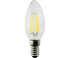 „Maclean“ lemputė, LED gijos E14, 6 W, 230 V, šiltai balta, 3000 K, 806 lm, Retro Edison dekoratyvinė žvakė C35, MCE286