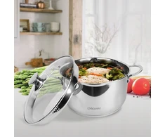 Maestro Puodas plieno su dangteliu na indukcję gaz 24cm 5.0L MAESTRO MR-3510-24