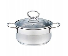 Maestro Puodas plieno su dangteliu na indukcję gaz duży 26cm 7.0L MAESTRO MR-3508-26