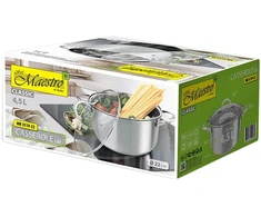 Maestro Puodas plieno su dangteliu na indukcję gaz 22cm 4.5L MAESTRO MR-3519-22