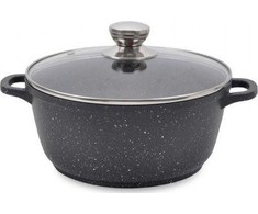 Aluminiowy Puodas su dangčiu NON-STICK indukcija 24cm 4,0l | Maestro MR-4224