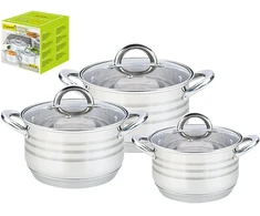 PUODŲ RINKINYS, 6 ELEMENTAI (2,1 L, 2,9 L, 3,9 L) MAESTRO