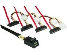 MAG FF 8482 - SFF- 8643, 0,75 m, raudona (SAS- 43FNL- PW- 75)