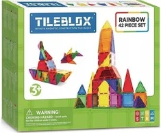Magformers TILEBLOX Rinkinys Įvairiaspalvis 42 EL.