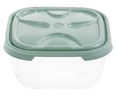 Okko Magic vac FOOD CONTAINER SQUARE NORDIC Žalias. 1.1L