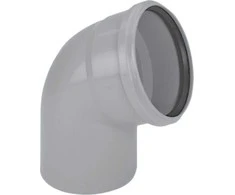 Magnaplast Vidinė nuotekų alkūnė PP 160/30 HTB pilka