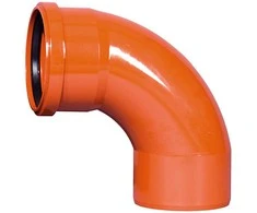 Lauko kanalizacijos dvimovė alkūnė Magnaplast, Ø 110 mm, 87°